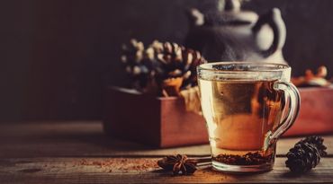 Catégorie Thé et Infusions avec une tasse transparente