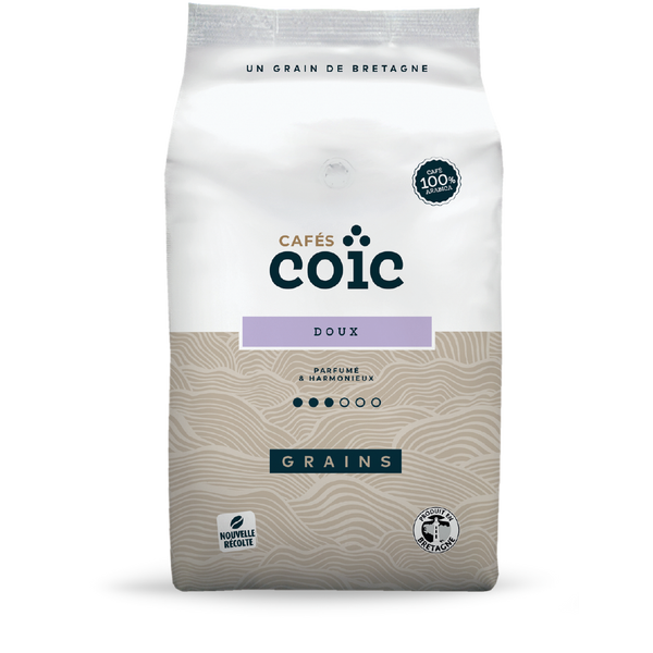 Café Doux en grains 750g de Cafés Coïc